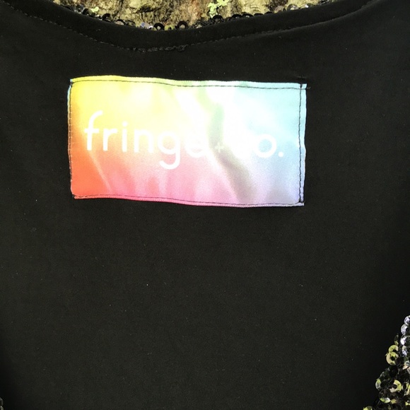 Black Sequin Caftan Dress - Picture 3 of 5